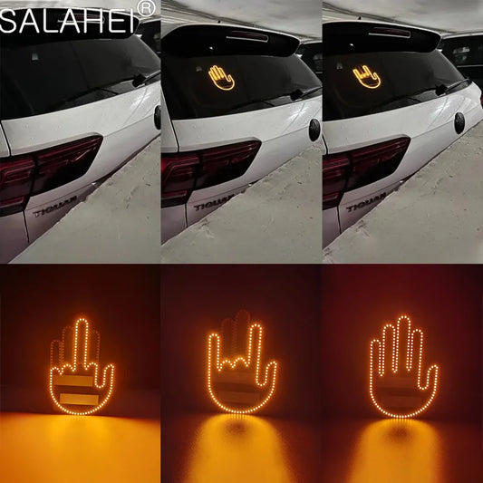 1 Set Car Finger Light with Remote Control